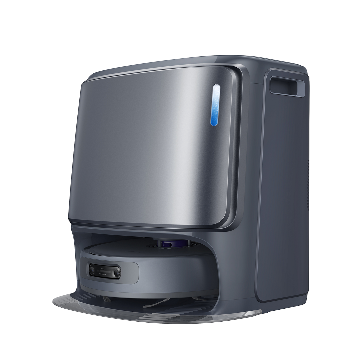 Narwal Freo Z Ultra - Robotdammsugare AI-kameror med dockningsstation i grått, kraftfull 12,000Pa sugkraft för hemstädning.